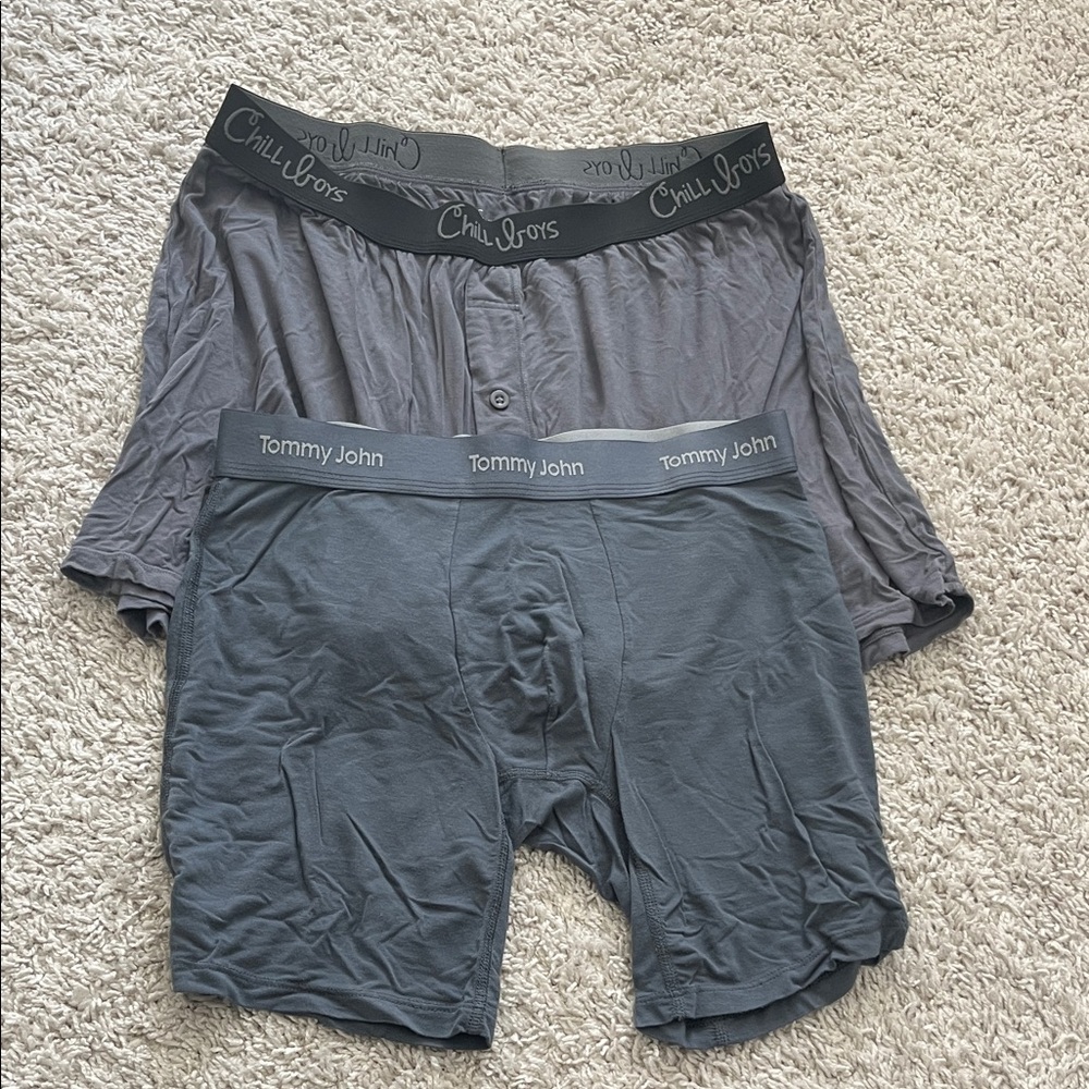 Tommy John Men's Gray Boxer Briefs